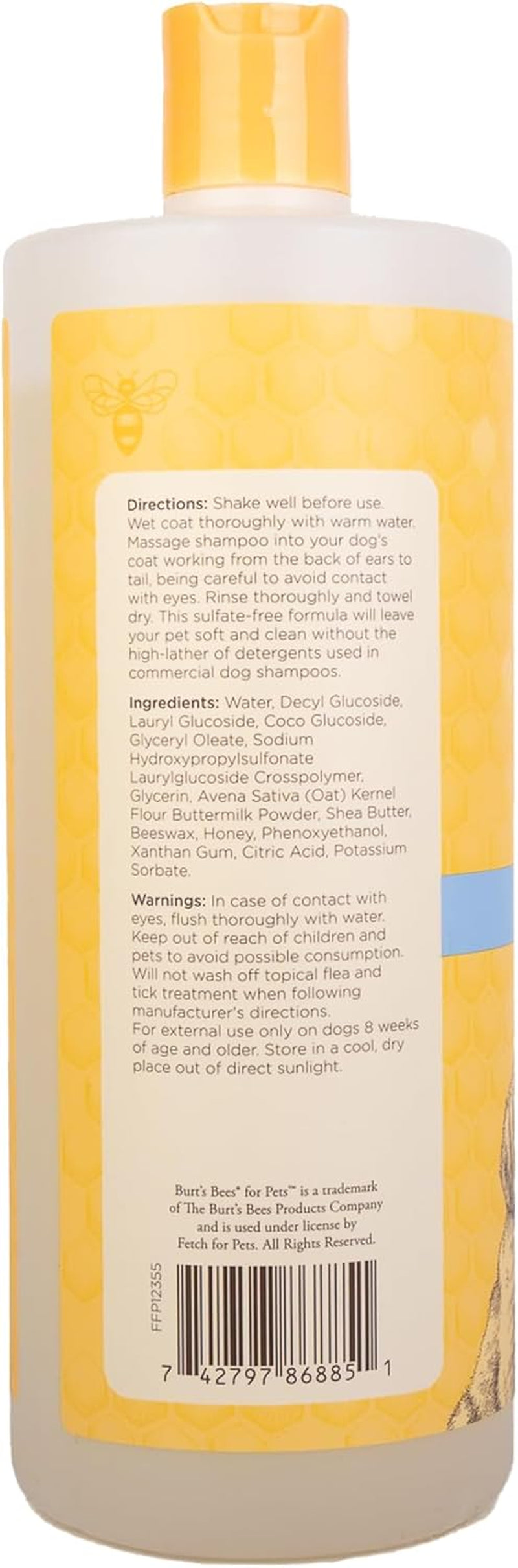 Tearless Puppy Shampoo with Buttermilk, 95% Natural Origin Formulas, Shampoo for Puppies - Gentle Dog and Puppy Shampoo Tear Free, Best Puppy Shampoo Tearless, 32 Oz